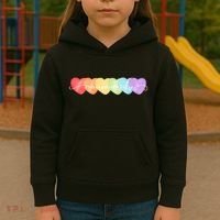 Neurodiversity Autism Awareness Hearts Kids Hoodie thumb 3