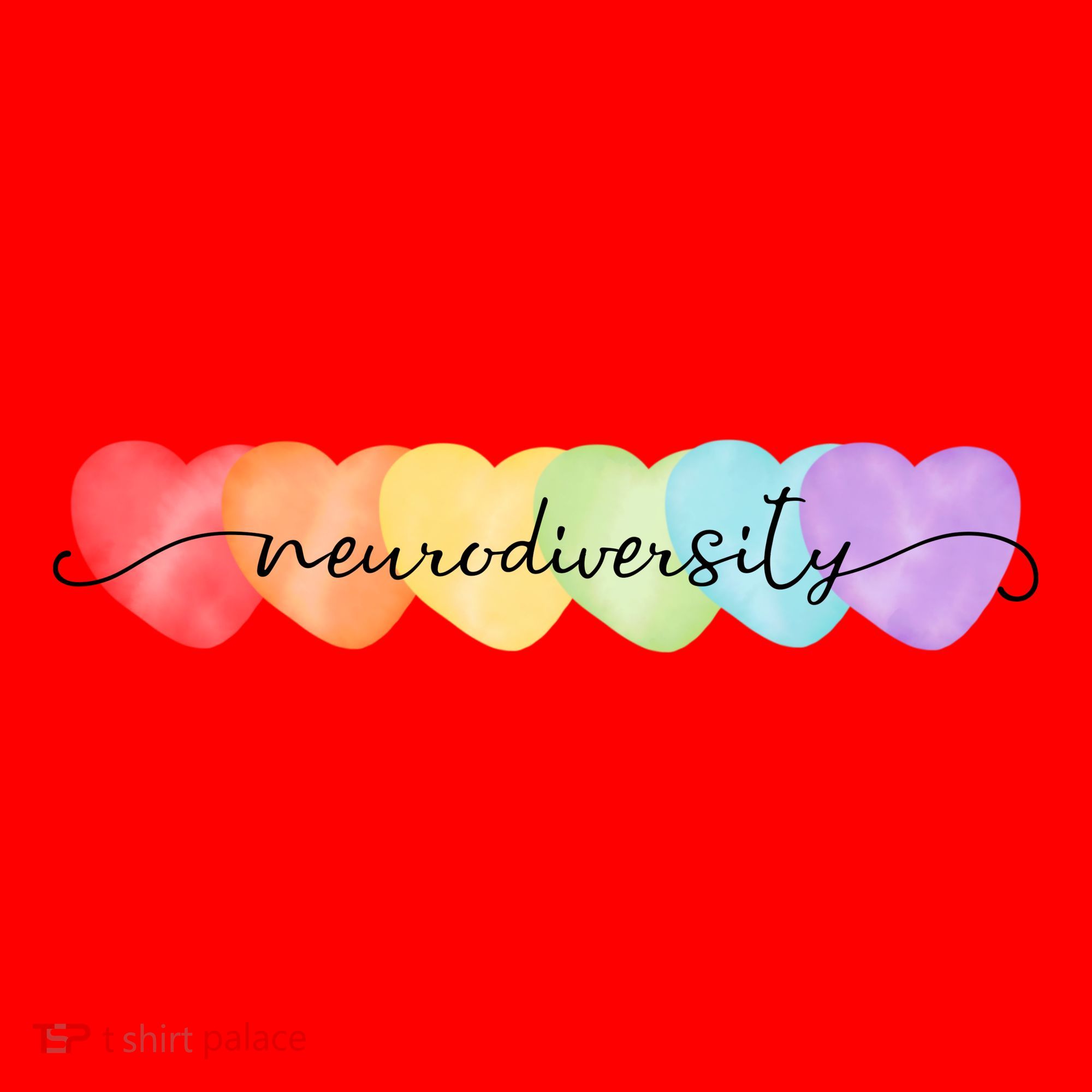 Neurodiversity Autism Awareness Hearts Santa Hat