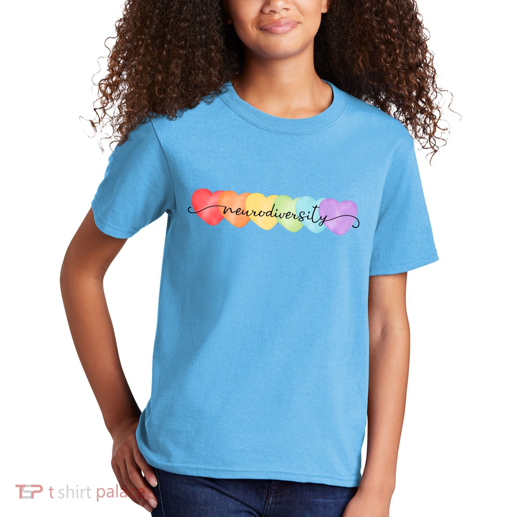 Neurodiversity Autism Awareness Hearts Kids T-Shirt