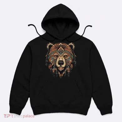 Native American Bear Artwork Hoodie