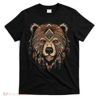 Native American Bear Artwork T-Shirt thumb 0
