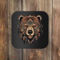 Native American Bear Artwork Coaster thumb 0