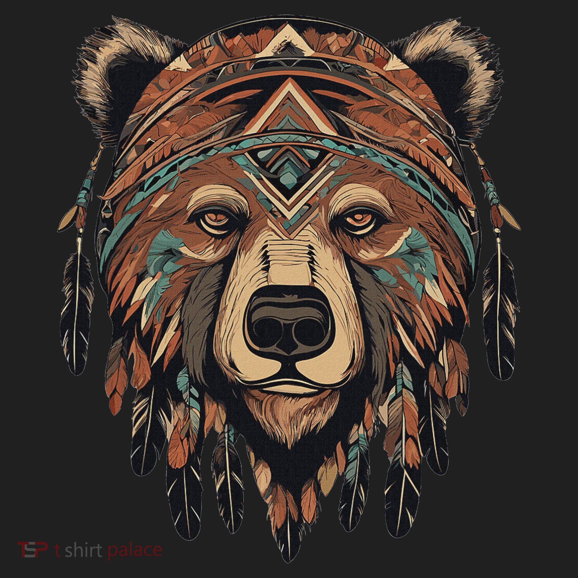 Native American Bear Artwork Tumbler