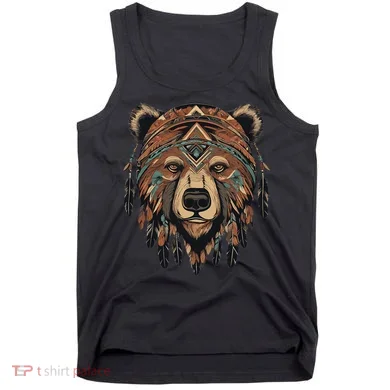 Native American Bear Artwork Tank Top