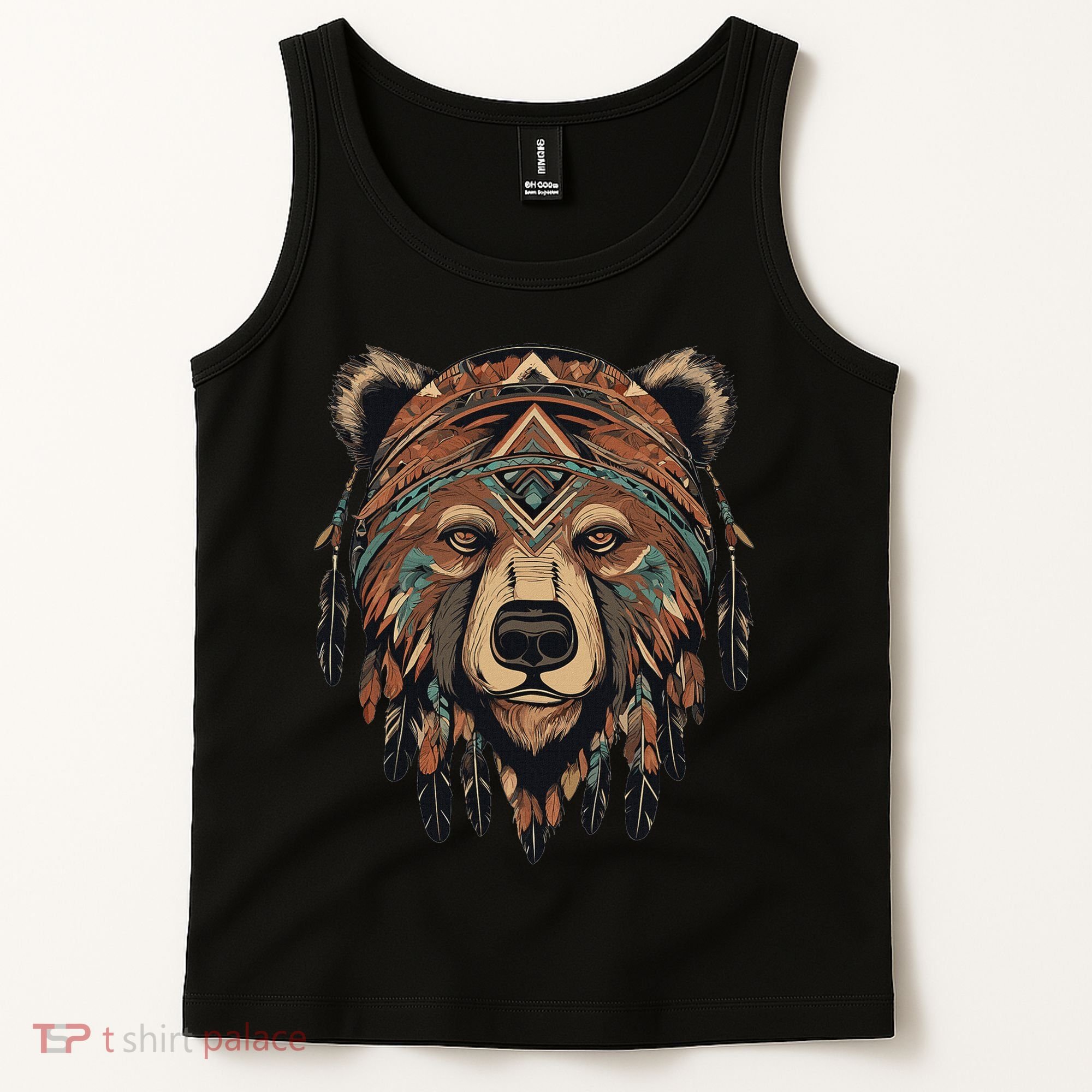 Native American Bear Artwork Tank Top