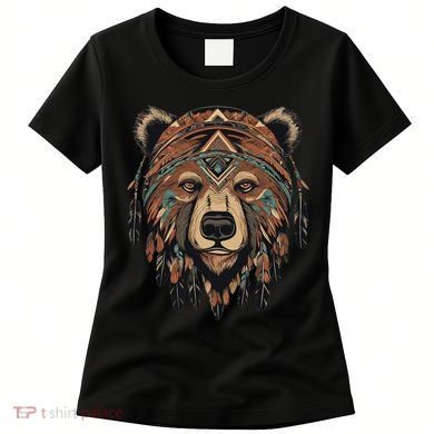 Native American Bear Artwork Women's T-Shirt