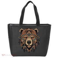 Native American Bear Artwork Tote Bag thumb 0