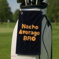 Nacho Average Bro Funny Golf Towel thumb 2