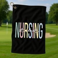 Nursing Assistant Boho Nurse Assistant Gift Golf Towel thumb 1