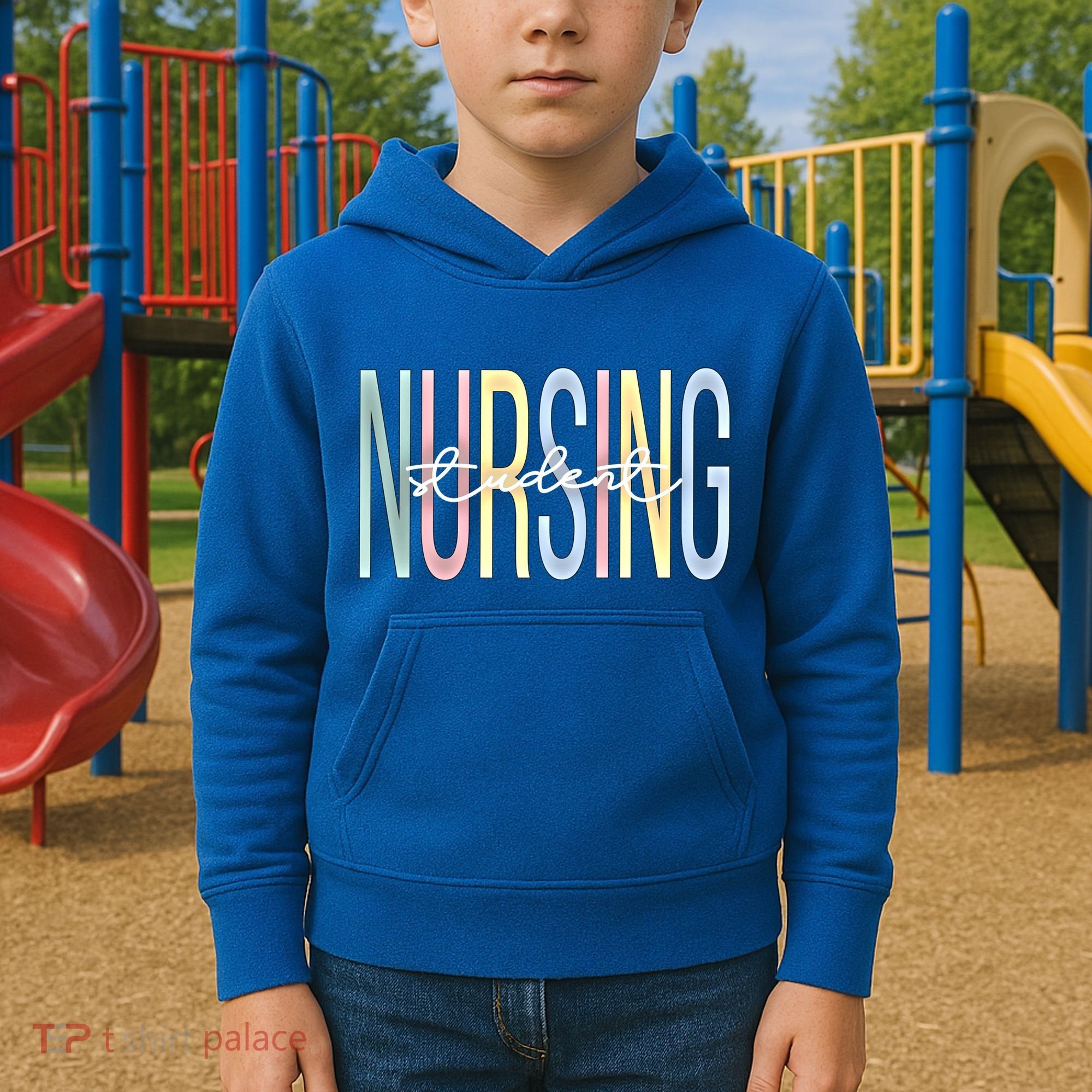 Nursing Assistant Boho Nurse Assistant Gift Kids Hoodie