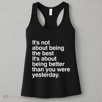 Not About Being The Best It’S Being Better Than Yesterday Women's Tank Top thumb 3