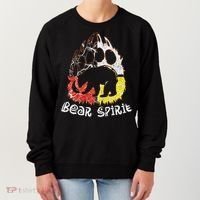 Native American Bear Spirit, Bear Paw Women's Sweatshirt thumb 0