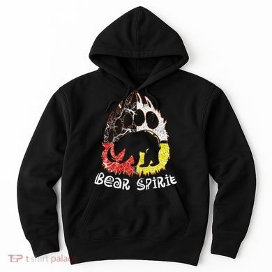 Native American Bear Spirit, Bear Paw Hoodie