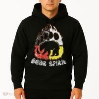 Native American Bear Spirit, Bear Paw Hoodie thumb 2