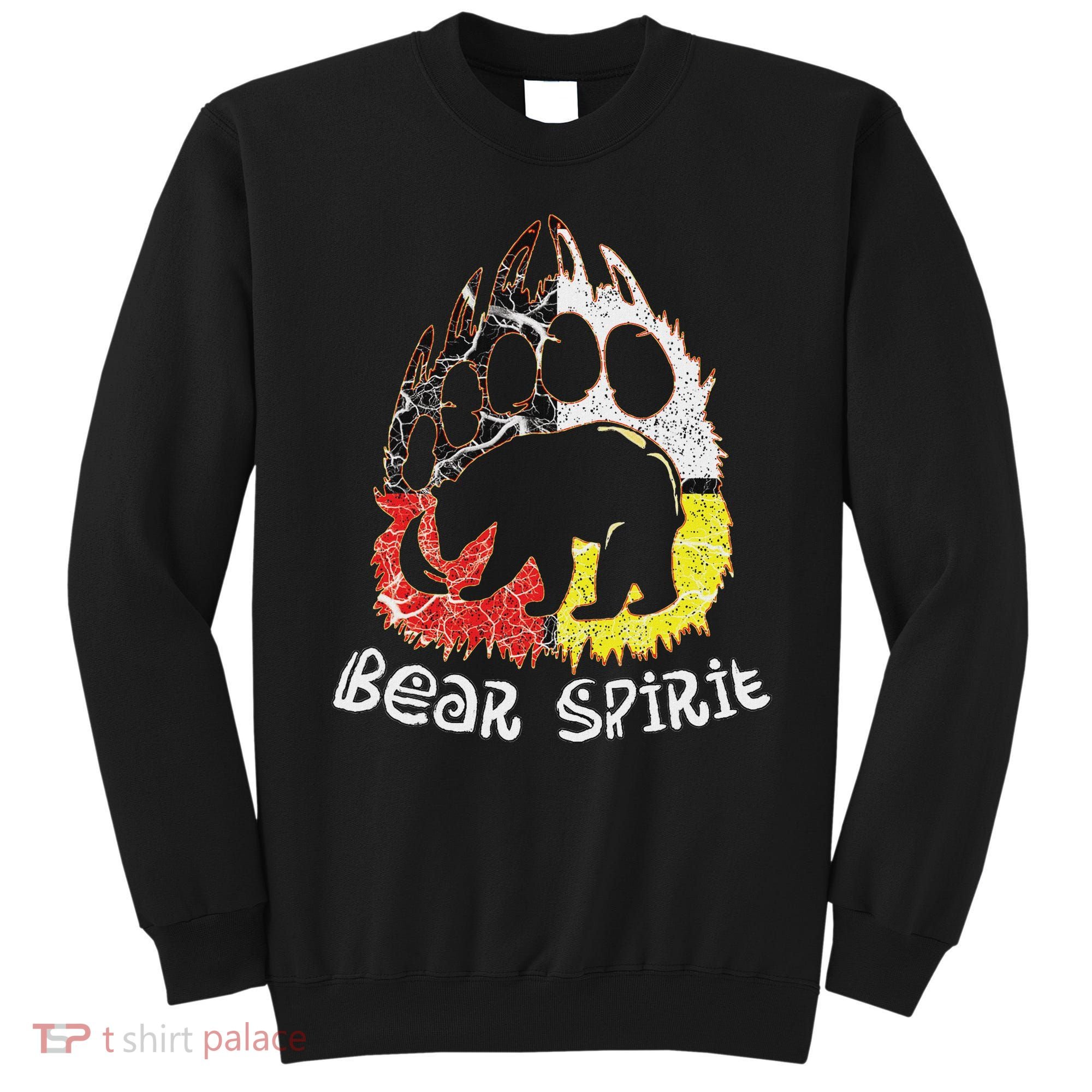 Native American Bear Spirit, Bear Paw Sweatshirt