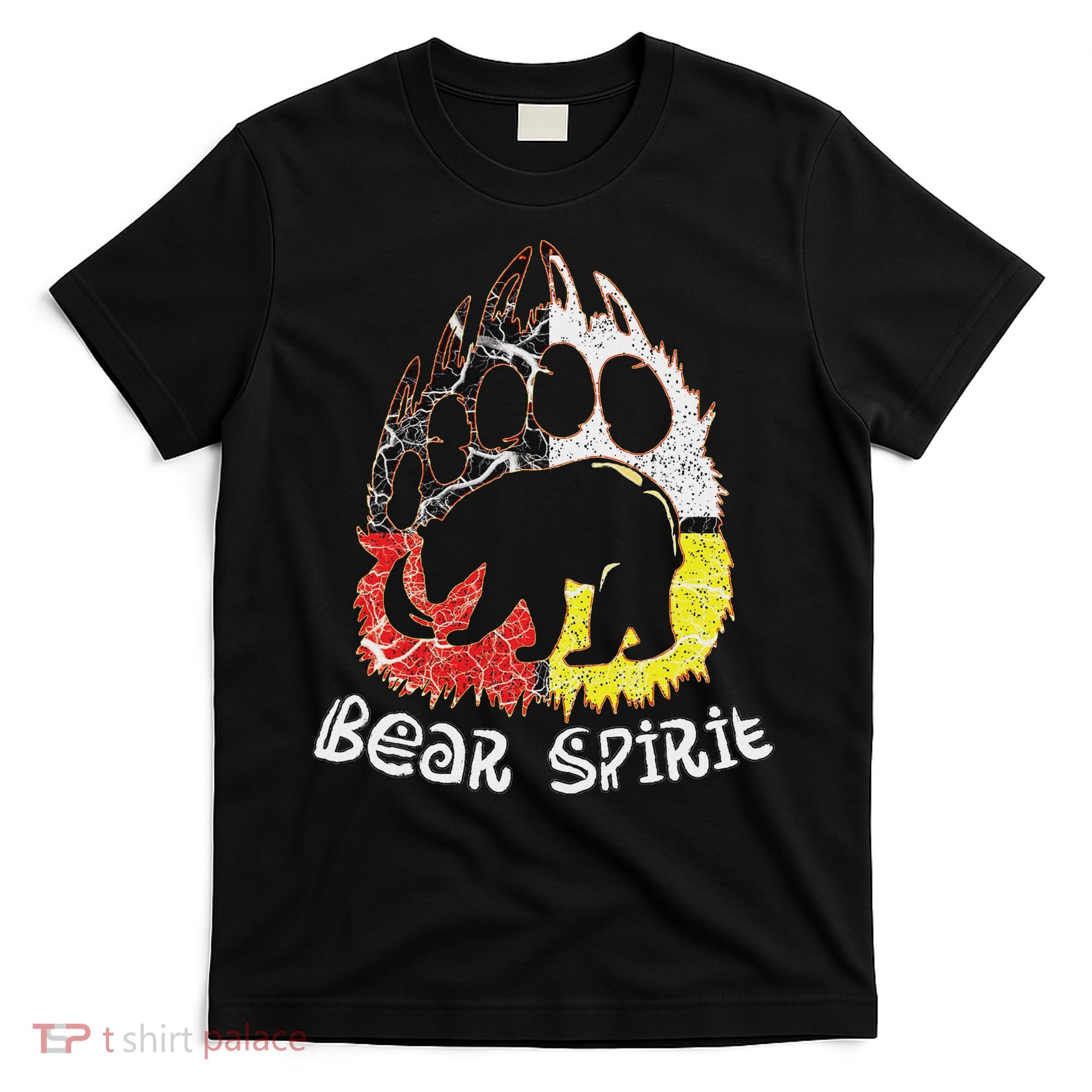 Native American Bear Spirit, Bear Paw T-Shirt