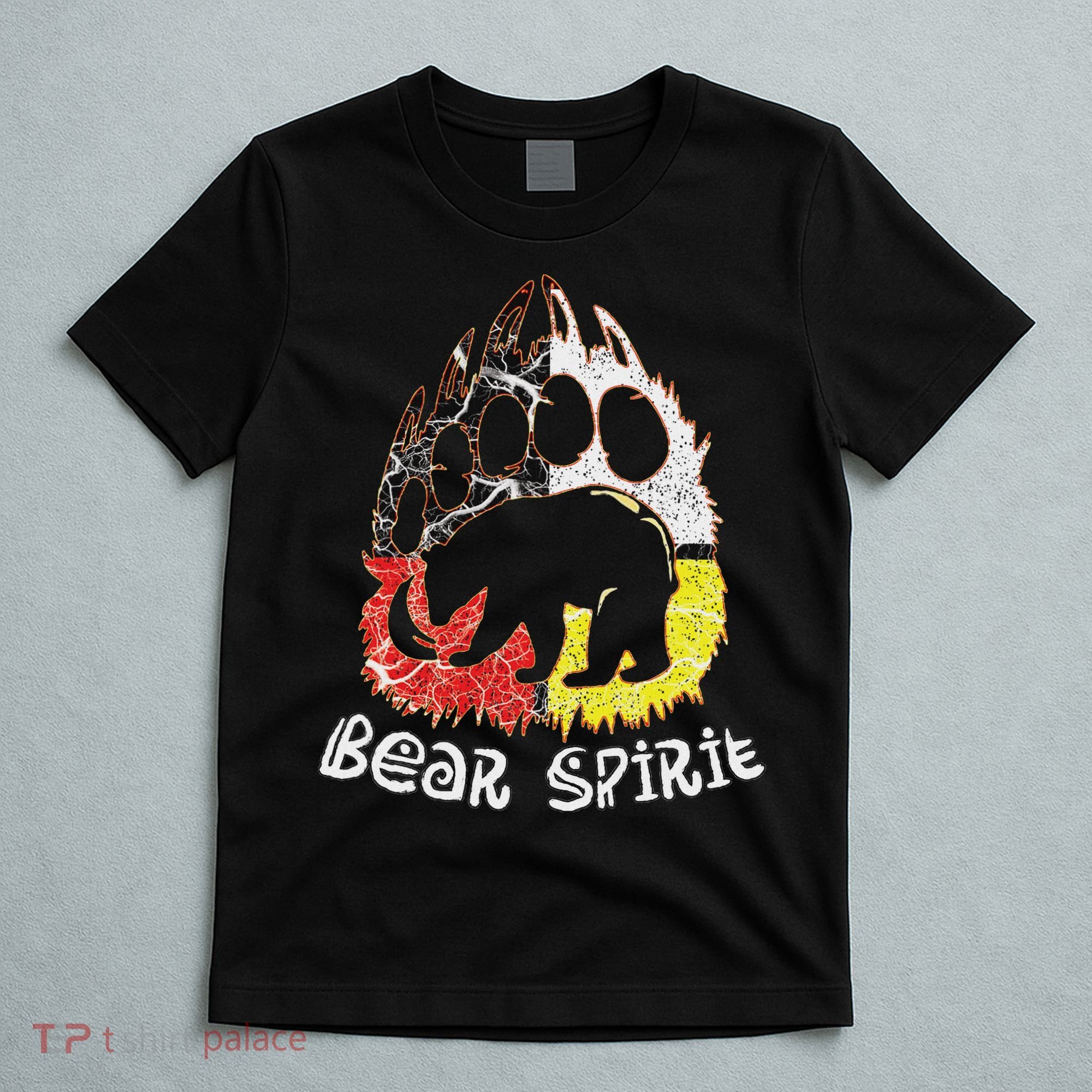 Native American Bear Spirit, Bear Paw T-Shirt