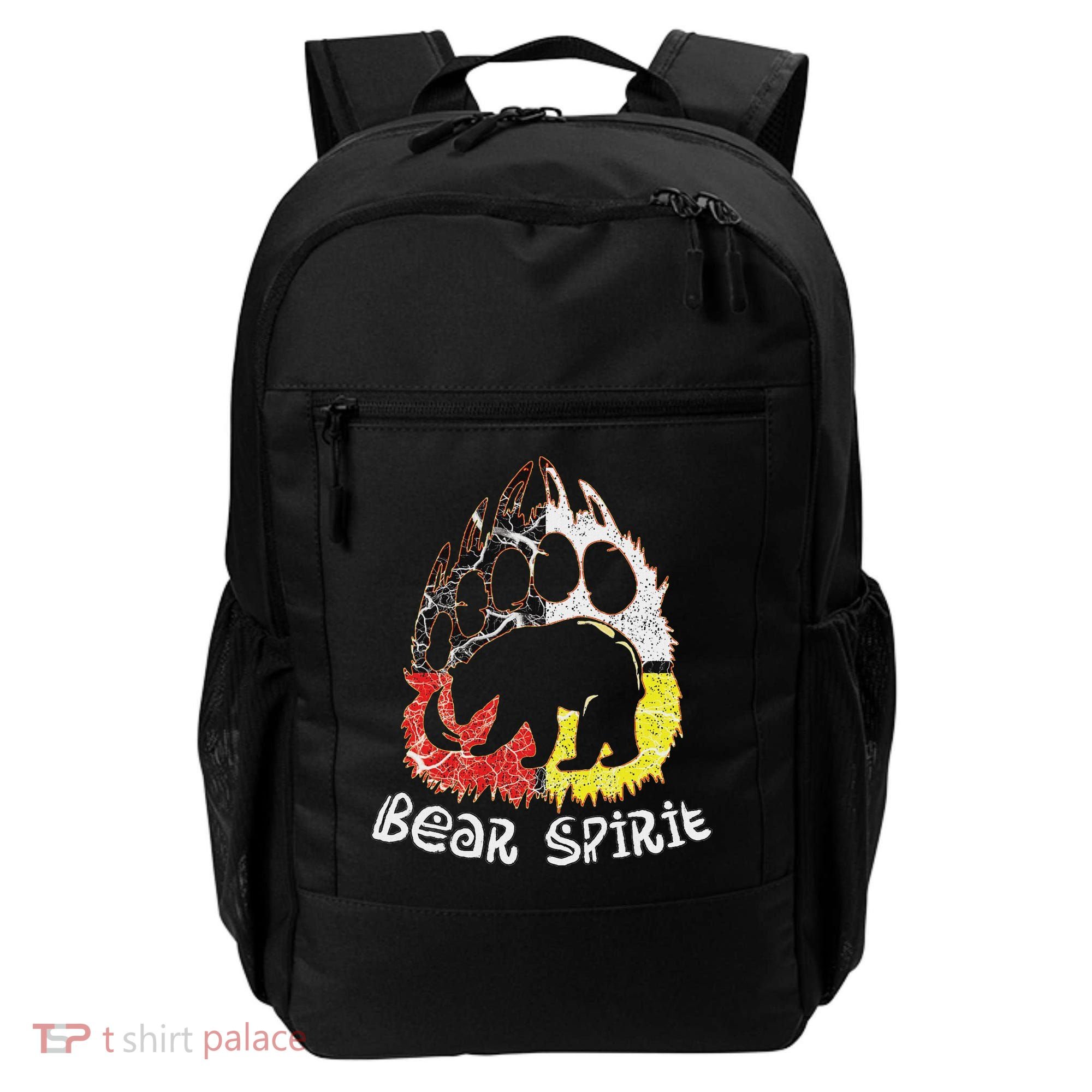 Native American Bear Spirit, Bear Paw Backpack