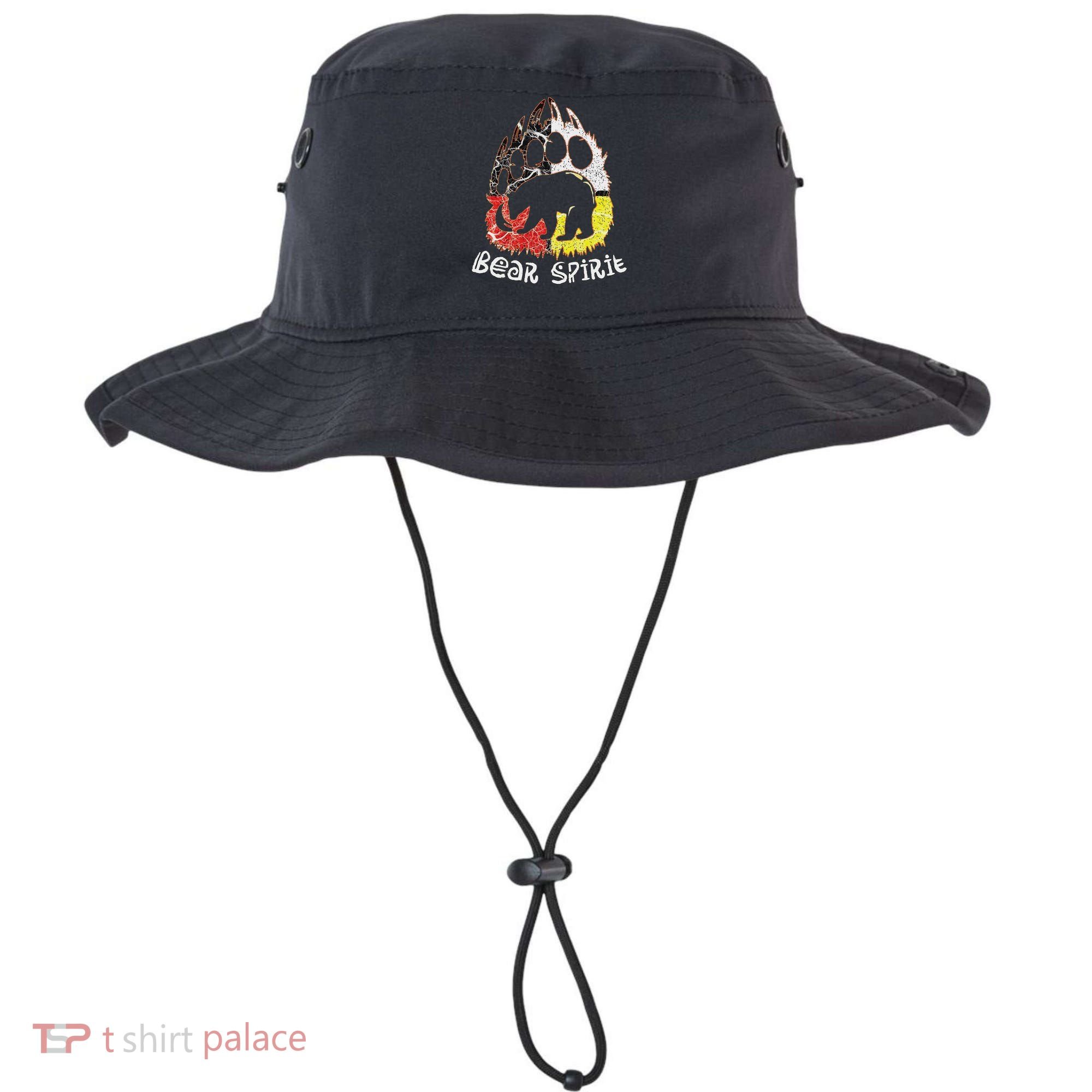 Native American Bear Spirit, Bear Paw Bucket Hat
