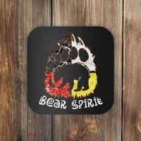 Native American Bear Spirit, Bear Paw Coaster thumb 0