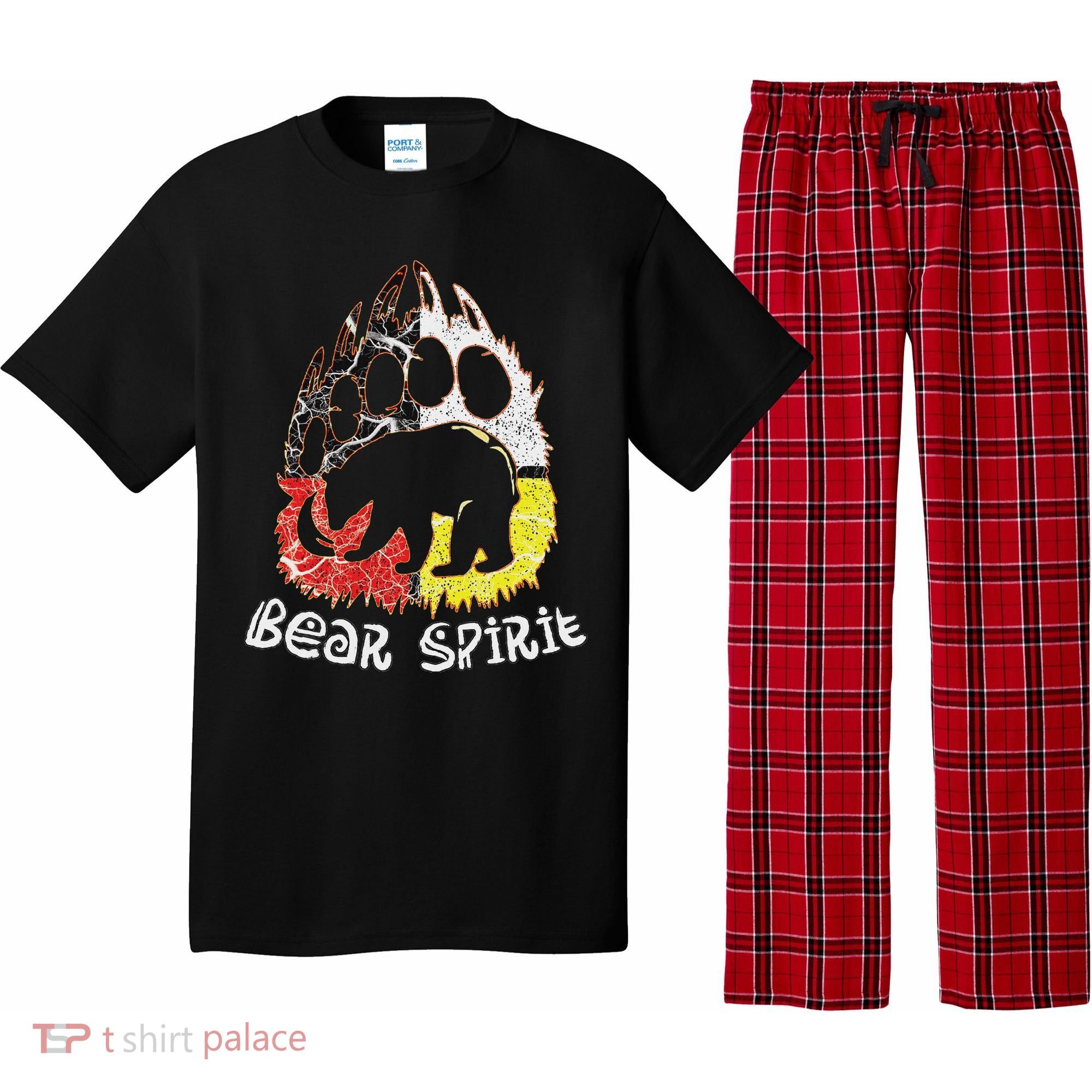 Native American Bear Spirit, Bear Paw Pajama Set