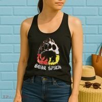 Native American Bear Spirit, Bear Paw Women's Tank Top thumb 2