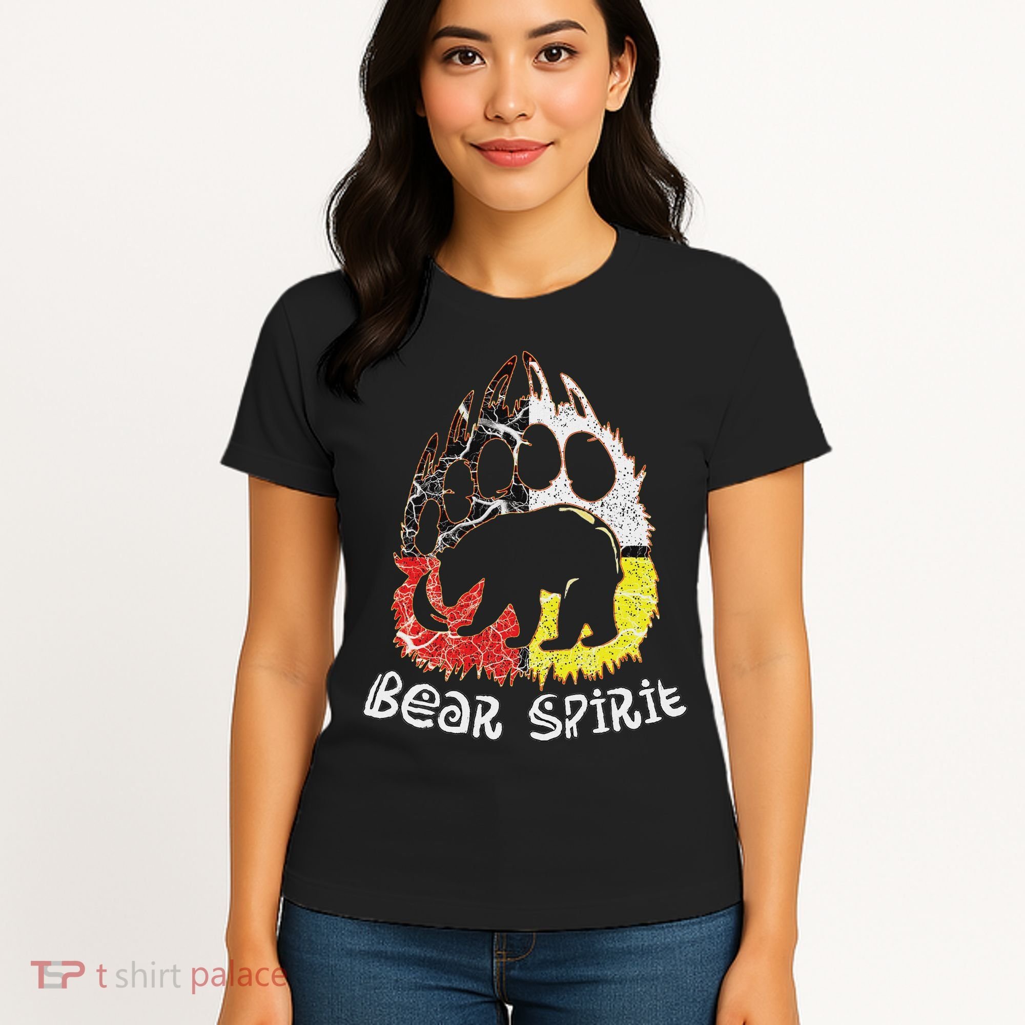 Native American Bear Spirit, Bear Paw Women's T-Shirt