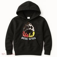Native American Bear Spirit, Bear Paw Kids Hoodie thumb 0