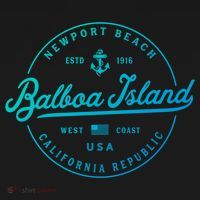 Nautical Anchor Balboa Island California Travel Vacation Gift Women's Hoodie thumb 2