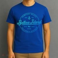 Nautical Anchor Balboa Island California Travel Vacation Gift T-Shirt thumb 3