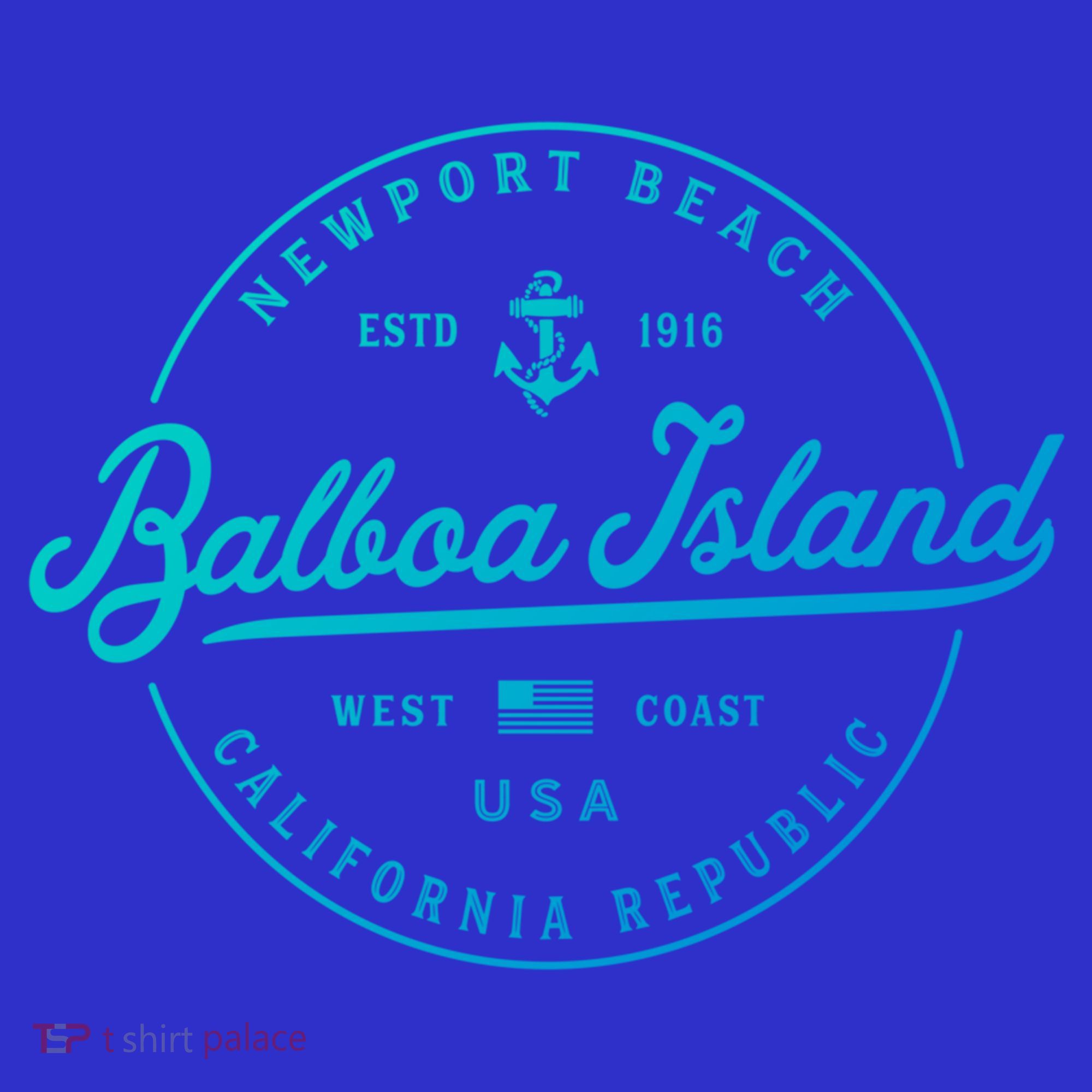 Nautical Anchor Balboa Island California Travel Vacation Gift T-Shirt