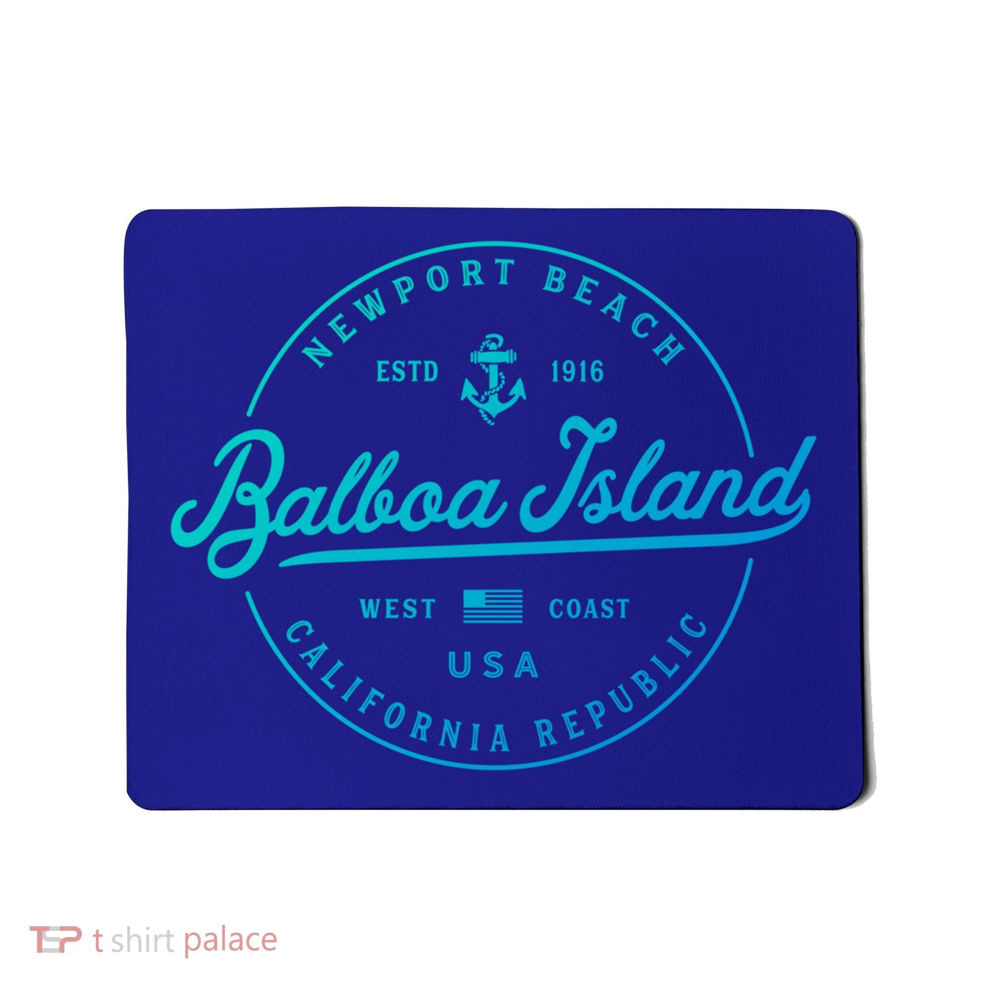 Nautical Anchor Balboa Island California Travel Vacation Gift Mousepad
