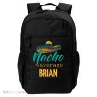 Nacho Average Brian Gift Funny Cinco De Mayo Sombrero Backpack thumb 0
