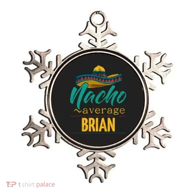 Nacho Average Brian Gift Funny Cinco De Mayo Sombrero Ornament