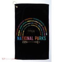 Native American Bear Spirit Bear Paw Golf Towel thumb 0