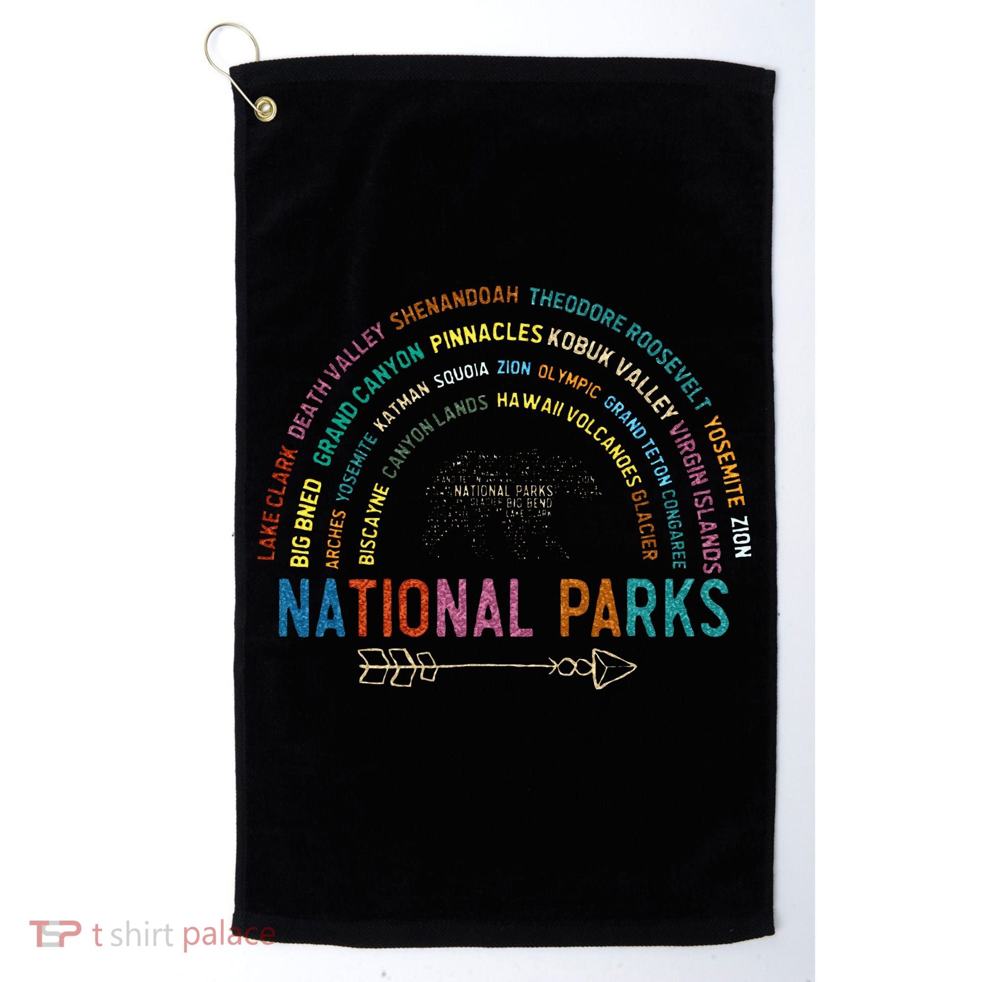 Native American Bear Spirit Bear Paw Golf Towel