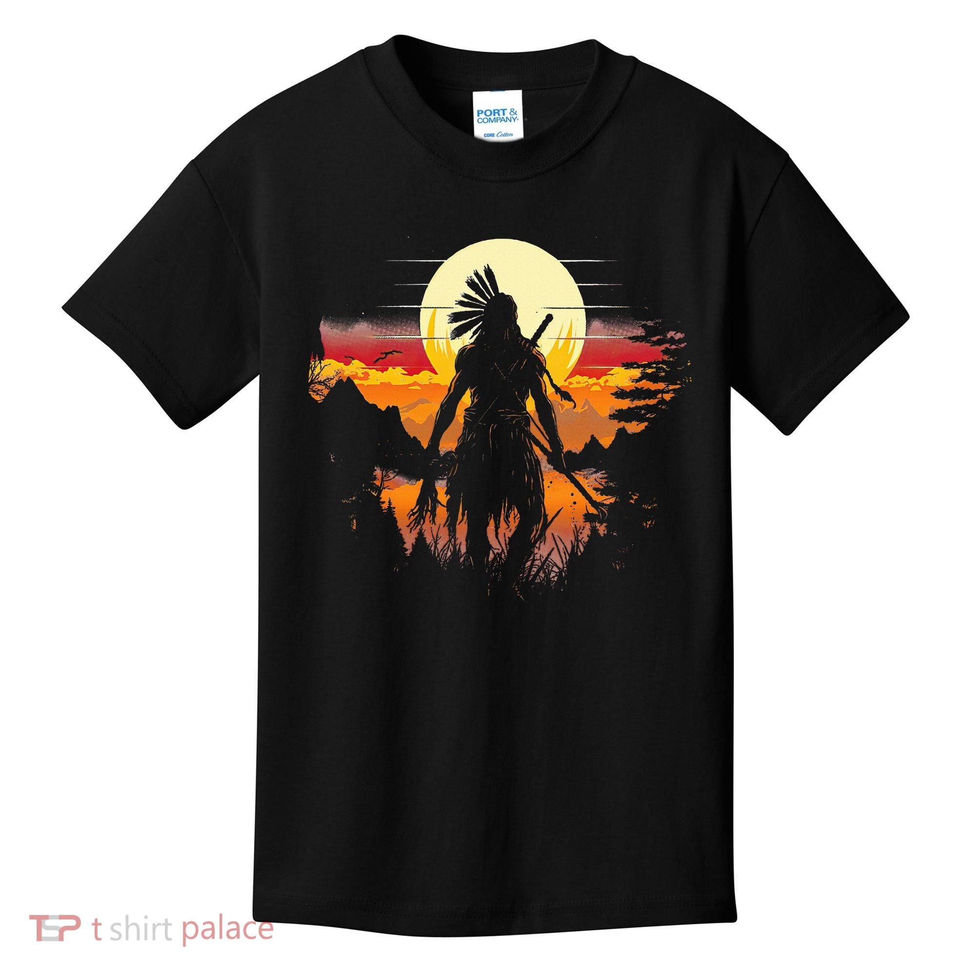 Native American Chief Tribes Culture Sacred Sioux Kids T-Shirt