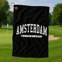 Netherlands Amsterdam City Golf Towel thumb 1