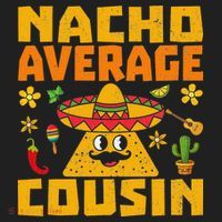 Nacho Average Cousin Mexican Dish Cuz Cinco De Mayo Gifts Golf Towel thumb 3