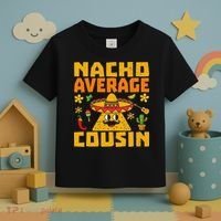 Nacho Average Cousin Mexican Dish Cuz Cinco De Mayo Gifts Toddler T-Shirt thumb 3