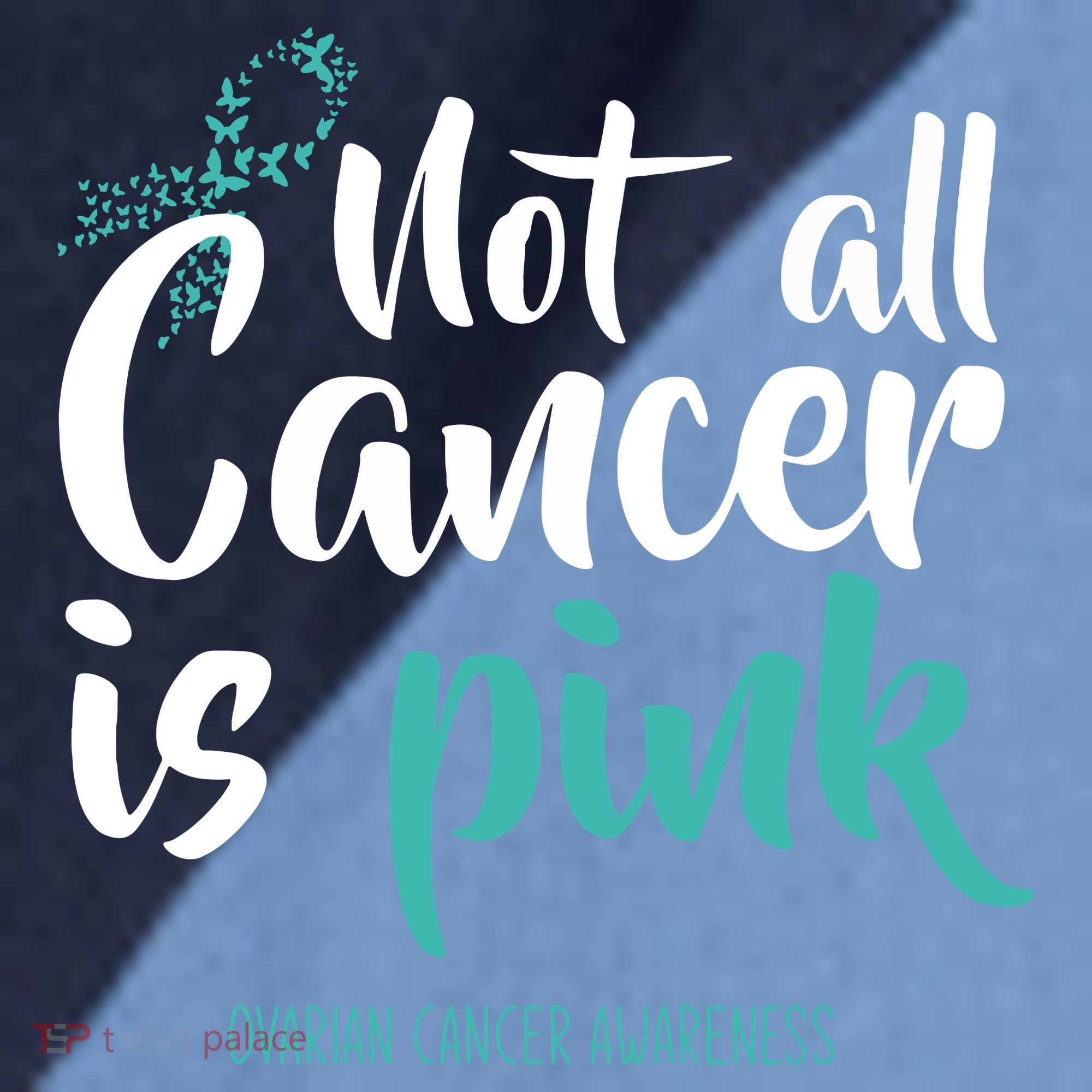 Not All Cancer Is Ovarian Cancer Awareness Raglan Baseball Sleeve Shirt