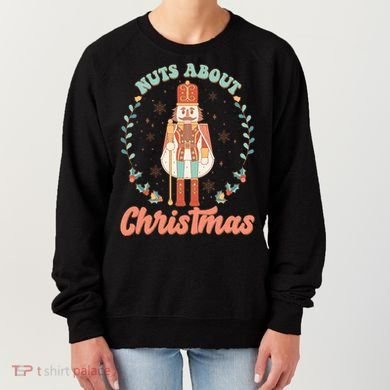 Nuts About Christmas Funny Holiday Women's Sweatshirt