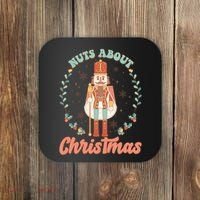 Nuts About Christmas Funny Holiday Coaster thumb 0
