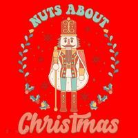 Nuts About Christmas Funny Holiday Santa Hat thumb 1
