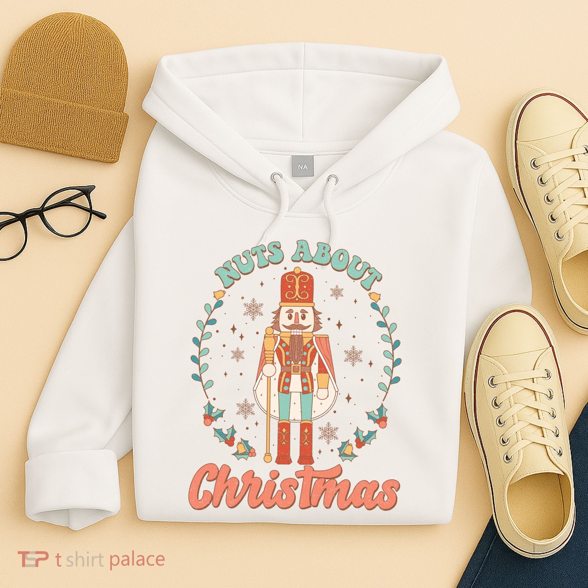 Nuts About Christmas Funny Holiday Hoodie