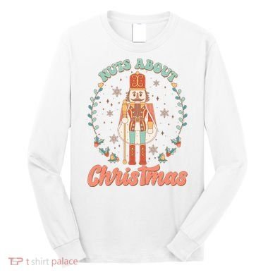 Nuts About Christmas Funny Holiday Long Sleeve Shirt