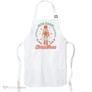 Nuts About Christmas Funny Holiday Apron