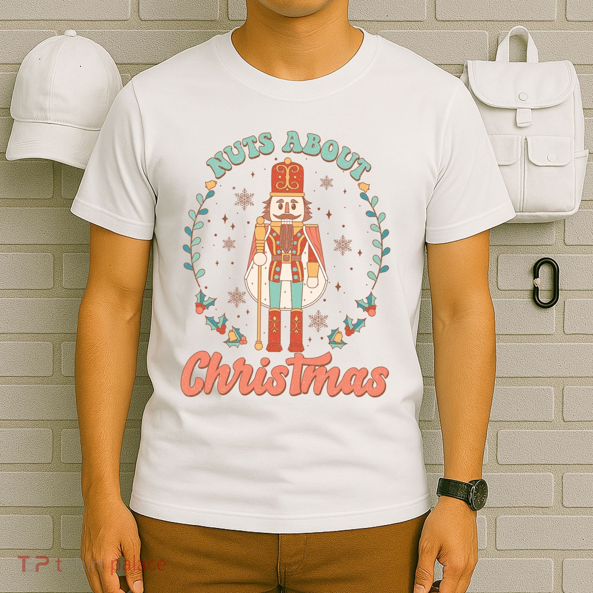 Nuts About Christmas Funny Holiday T-Shirt