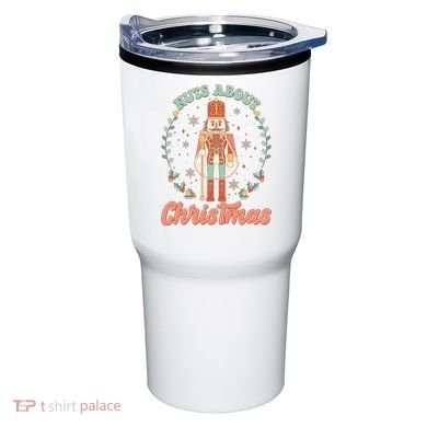 Nuts About Christmas Funny Holiday Tumbler