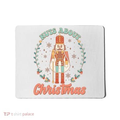 Nuts About Christmas Funny Holiday Mousepad